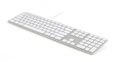 New Matias FK318S-UK Aluminium USB Keyboard For Mac OS QWERTY UK Layout Silver