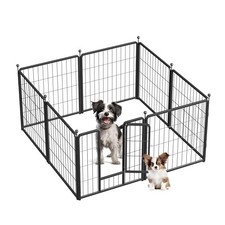 GENERIC 8 PANEL OCTAGON METAL PLAY PEN 23.6"X23.6" - BLACK