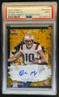 2024 Finest Drake Maye Rookie Auto RC Gold Geometric Refractor #35/50 PSA 9