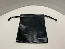 SONY BLACK VINYL DRAWSTRING HEADPHONES BAG- MAKE OFFER 