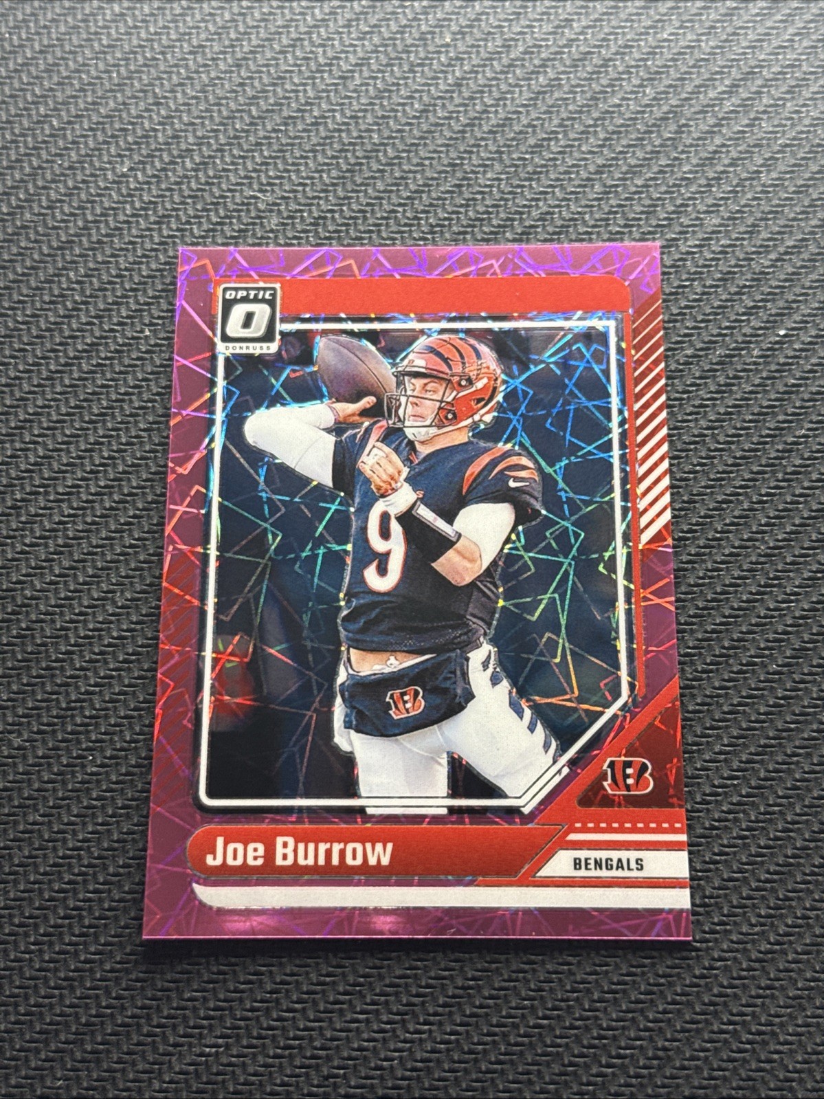 2024 Optic Pink Velocity /80 Joe Burrow #38