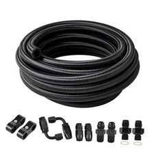 6AN Fuel Line Kit, Transmission Cooler Line Kit for 4L60E 4L65E, AN6 Nylon