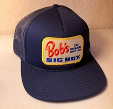 Bob's Big Boy Restaurant Webelo Style Logo Patch Hat Ball Cap Trucker Cap- NEW