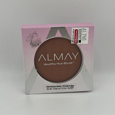 NEW Almay Healthy Hue Blush #100 Nearly Nude Fragrance Free Hypoallergenic