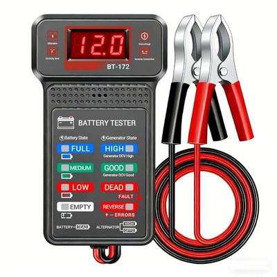 12V Car Battery Tester Digital Auto Battery Tester Alternator Charging Analyzer