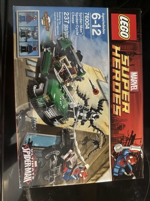 Unopened Marvel Legos Spider-Man Spider-Cycle Chase 76004