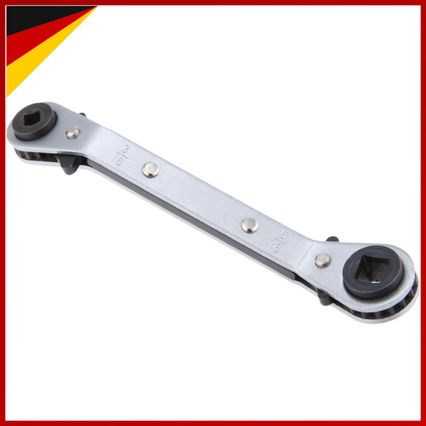 "RatschenschlüSsel DoppelköPfig 4 In 1 3/16\"-3/8\" Kohlenstoffstahl FüR Hvac"-image