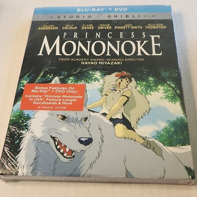New Sealed Princess Mononoke  Blu-ray + DVD Set W/ Slipcover Ships Fast