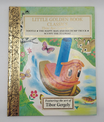 Little Golden Book Classics HC Tootle Scuffy Happy Man Dump Truck 1992