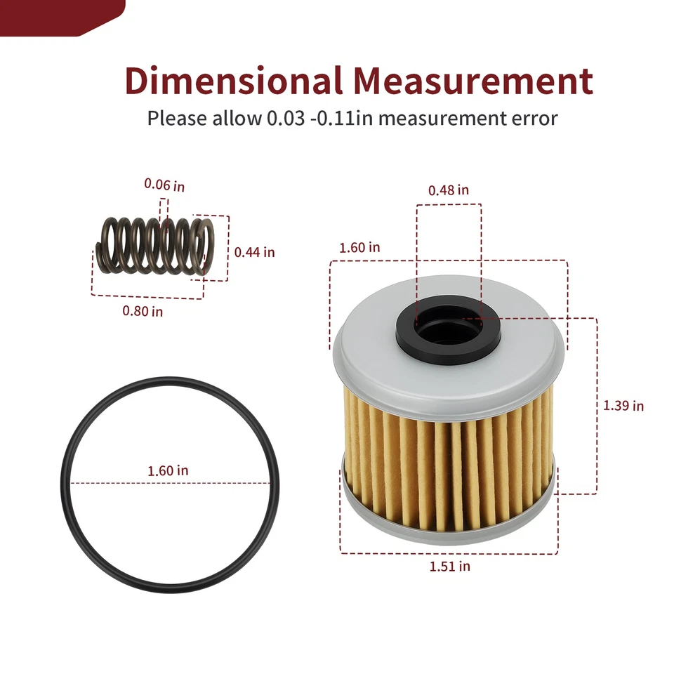 5 Oil Filter Filters for Honda CRF150R CRF150RB CRF250R CRF250X CRF450R CRF450X - Image 2 of 4