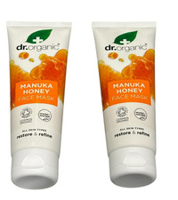 Image of x2 Dr Organic Skincare Organic Manuka Honey Active Face Mask 125ml Free P+P