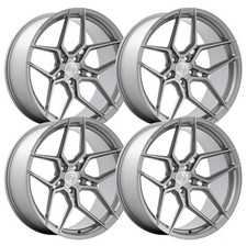 Set-4 Rohana Rfx11 19x9.5 5x112 Brushed Titanium 30mm Wheels Rims 19 Inch
