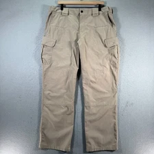 5.11 Tactical Double Knee Cargo Pants Mens 38x32 Beige Ripstop Uniform Utility