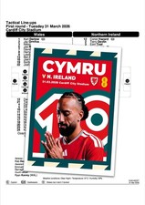 WALES v NORHERN IRELAND 31 March 2026 Friendly FAN 16 pg + OFFICIAL LU