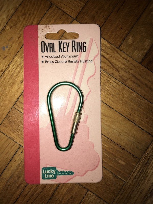 Lucky Line 73701 Anodized Oval Key Ring Asst 1 Per Card