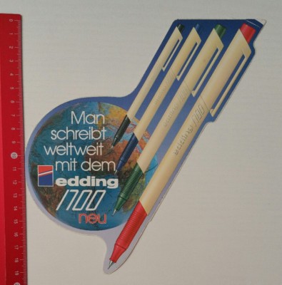 Sticker/Decal A4: you write worldwide with the edding 1700 (09041621)