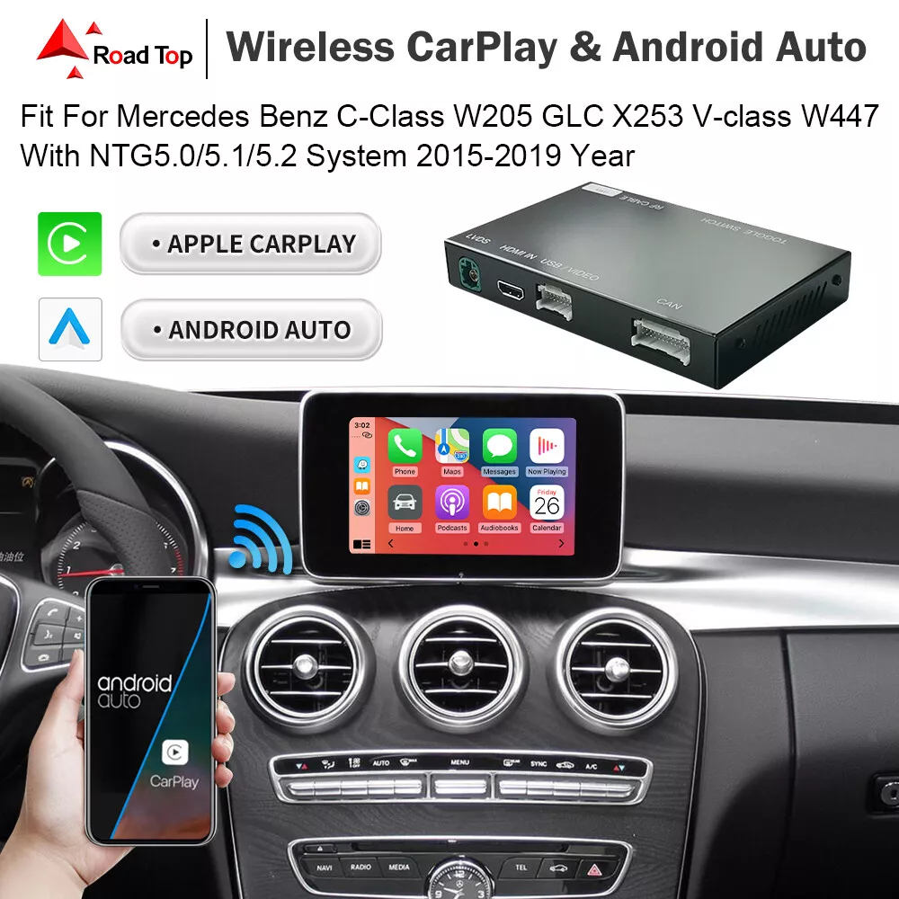 Wireless CarPlay Android Auto Interface NTG5.0 für Benz C GLC V Klasse W205  C300