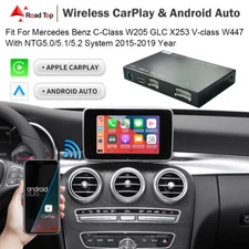 Wireless CarPlay Android Auto Interface 5.0 for Mercedes Benz C-Class W205 & GLC