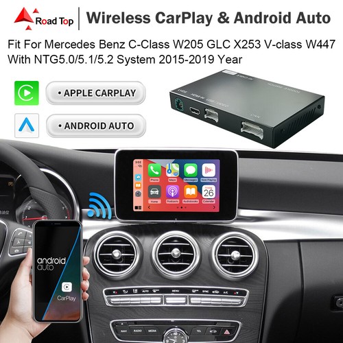 Wireless CarPlay Android Auto Interface 5.0 for Mercedes Benz C-Class W205 & GLC - Afbeelding 1 van 10