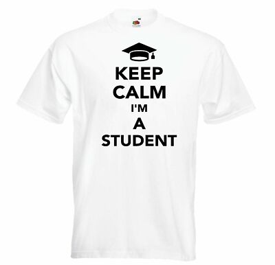 T-Shirt KEEP CALM I`M A STUDENT - RUHE BEWAHREN - RUHIG BLEIBEN - GESCHENK -