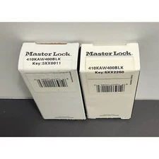 Master Lock Keyed Different Retaining Key Lockout Padlock LOTO - Lot of 2
