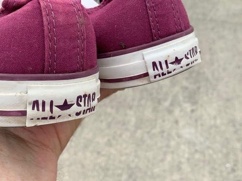 CONVERSE Purple Grape Bubble Gum Tie Dye Double Flap Sneakers Shoes Sz 10 👣b15 - Picture 10 of 12