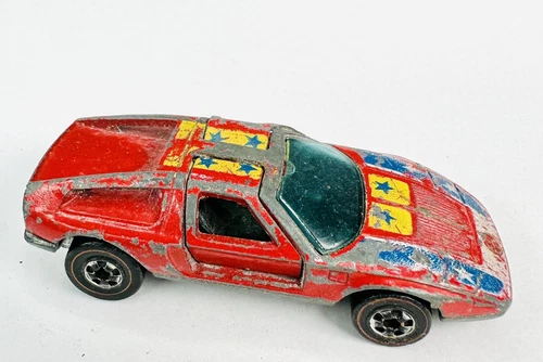 Hot Wheels Redline 1975 Mercedes Benz C-111 Gullwing Doors Metal Base HK