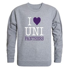 University Of Northern Iowa Panthers UNI I Love Crewneck Sweatshirt Sweater