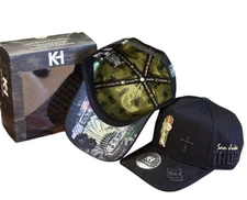 KILO HATS MENS BLACK SNAPBACK HAT BOX KHSANTADEO BLK