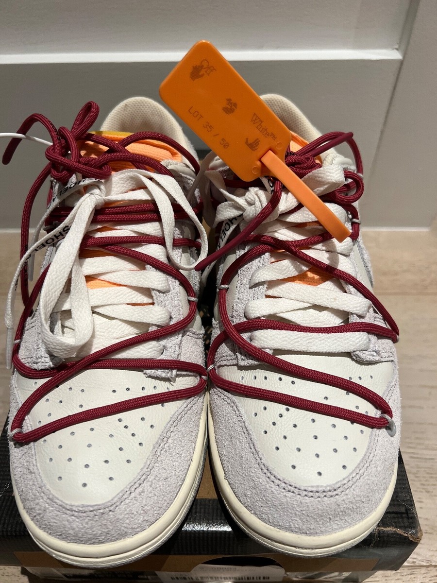 Nike Dunk Low x Off-White Lot 35 of 50 2021 Sneakers Size 6.5