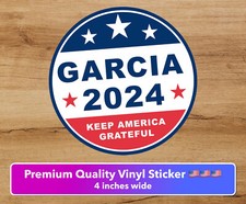 Grateful Dead Deadhead Keep America Jerry Garcia MAGA 2024 4 in vinyl sticker