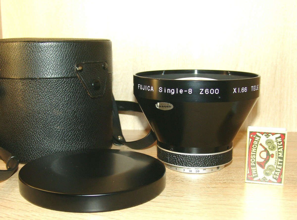 FUJICA SINGLE-8 Z600 XI.66 Tele converter I 3,3-80mm. Fuji Photo
