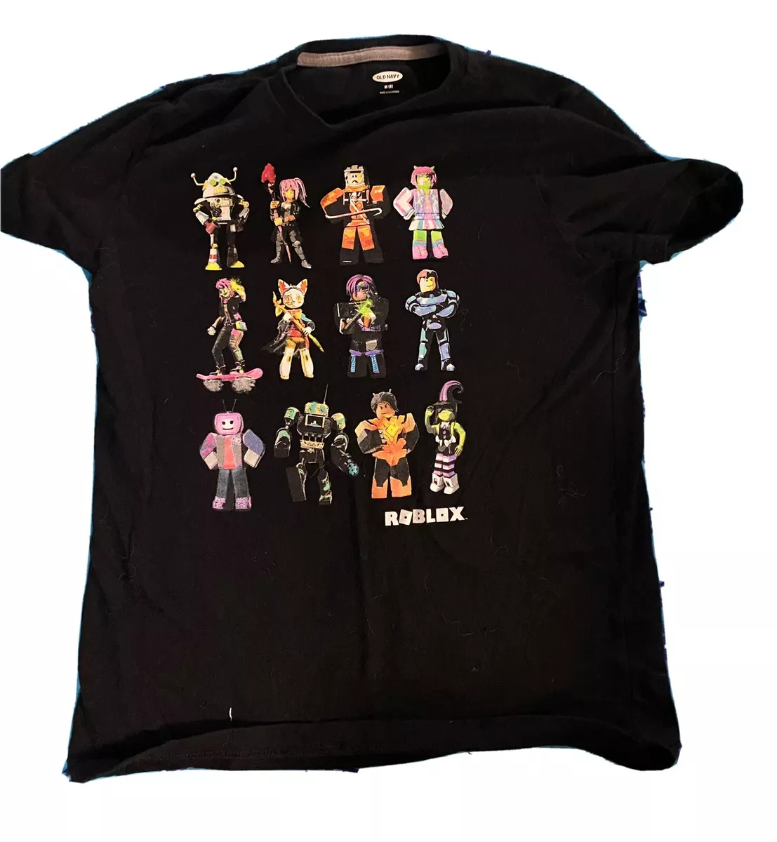 Roblox T Shirt Boys Youth XL Black Video Game Characters Cotton S