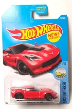 Hot Wheels Corvette C7 Z06 red Factory Fresh