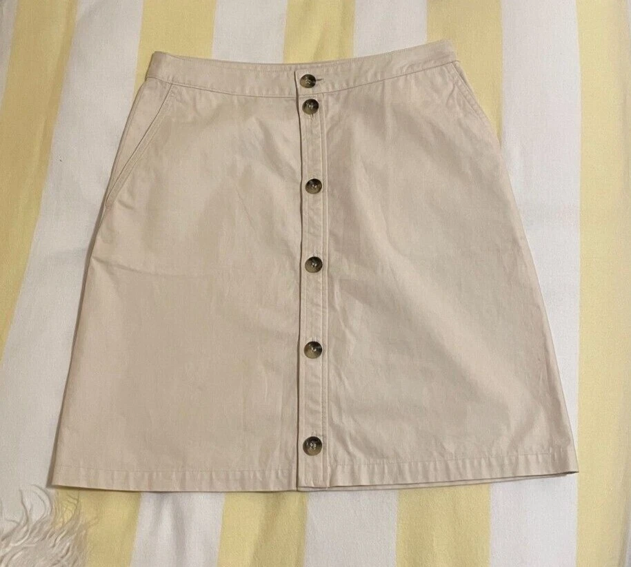 Cotton clearance skirt button