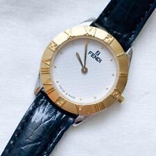 Fendi Zucca-patterned Dial FF Logo 2000L Quartz Watch Women Fendi Zucca-patterned Dial FF Logo 2000L Quartz Watch Women