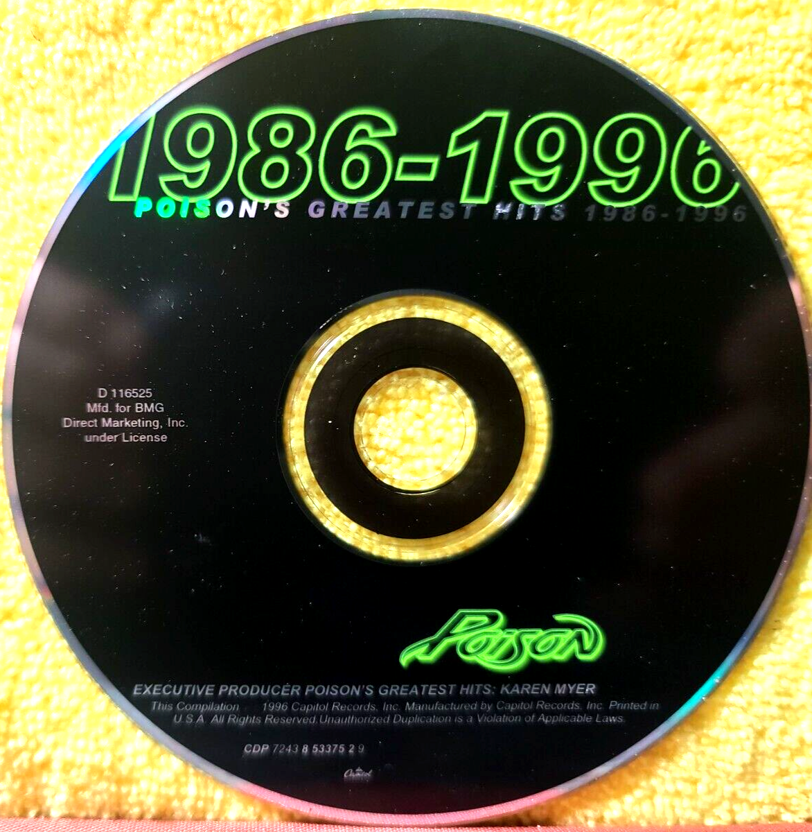 Poison - Poison's Greatest Hits 1986-1996 CD 1996 Capitol DISC IS