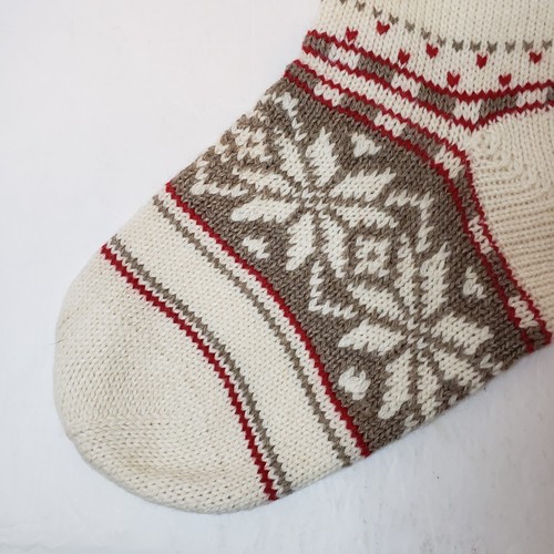 Pottery Barn Kids Classic Fair Isle Christmas Stocking Reindeer Monogram 28" - Picture 9 of 15