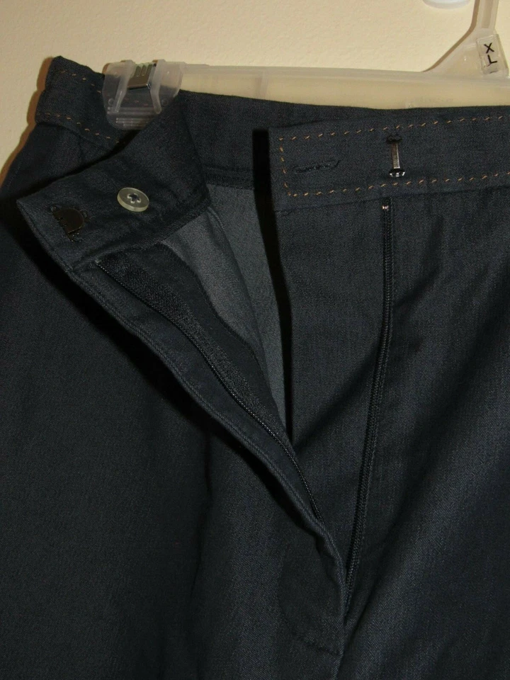 Dialogue Woman's Pant sz 10 Tapered Straight Cotton Crop Elastic Waist A46343 - Изображение 4 из 4