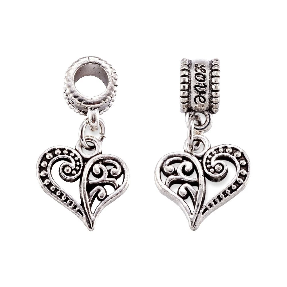 Heart Antiqued 17 mm or More Jewelry Making Beads