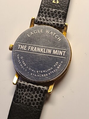 THE FRANKLIN MINT ゴールド ブラック ブレスレットウォッチ THE FRANKLIN MINT ゴールド ブラック ブレスレットウォッチ