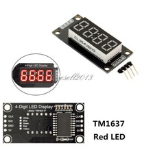 0.56 Inch 4-Bits TM1637 Red Digital LED Display Clock Tube Display for Arduino