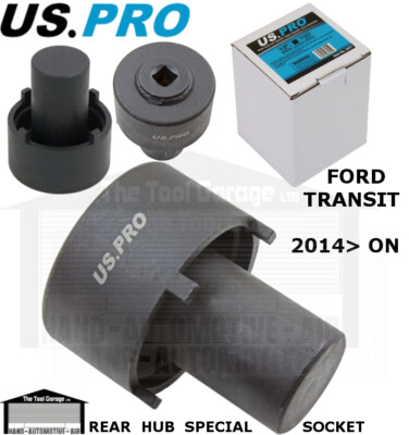 US PRO Ford Transit Rear Hub Nut 4 Point Special Impact Socket 1/2