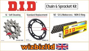 Suzuki Dr250 Se P R S Todoterreno 1993 1995 Did Negro Nz Cadena Y Pinon Kit Ebay