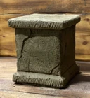 STONE GARDEN SQUARE SOLID HEAVY PLINTH COLUMN PEDESTAL STATUE ORNAMENT