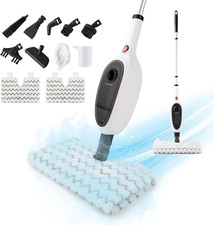 Steam Mop with Attachments,Unique Double-Sided Flip Design - 260°F/126°C High Te