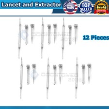 12 PC Professional Lancet And Extractor Skin BLEMISH RemoveR Skin Care Tool ODM