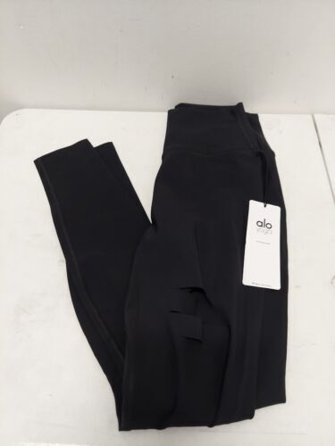 alo yoga BLACK Long Leggings Black Lattice Sides Size XXS | eBay alo yoga BLACK Long Leggings Black Lattice Sides Size XXS | eBay