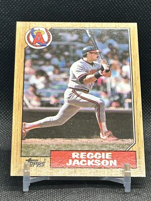 1987 Topps Baseball Reggie Jackson #300 Mr. October A s Yankees Angels    