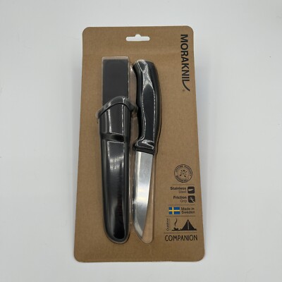 MORAKNIV Sweden Mora Companion Black stainless knife 8 5/8'' overall